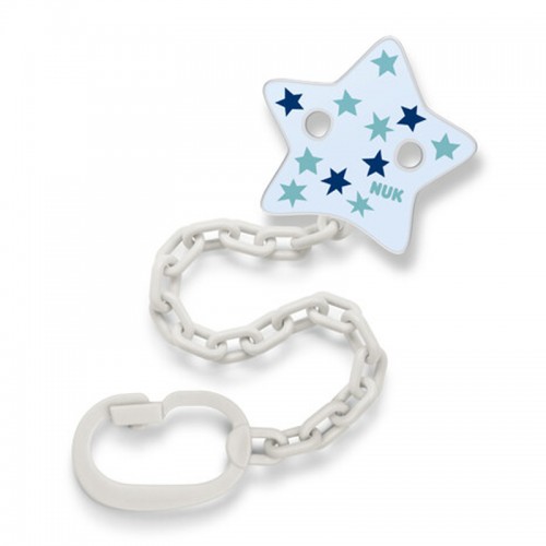 NUK Soother Chain with clip | 0 months+ | Pacifier Chain